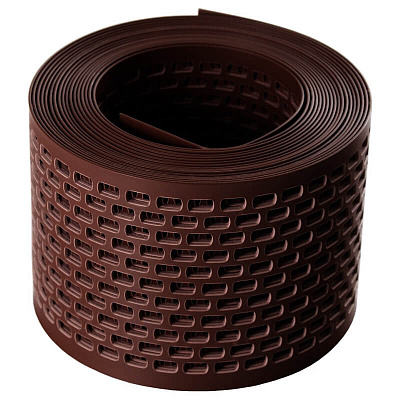 Вентиляционная ПВХ лента карниза КОРИЧНЕВАЯ