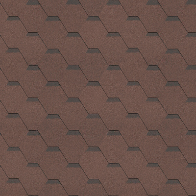Гибкая черепица Shinglas Классик Кадриль Агат коричневый