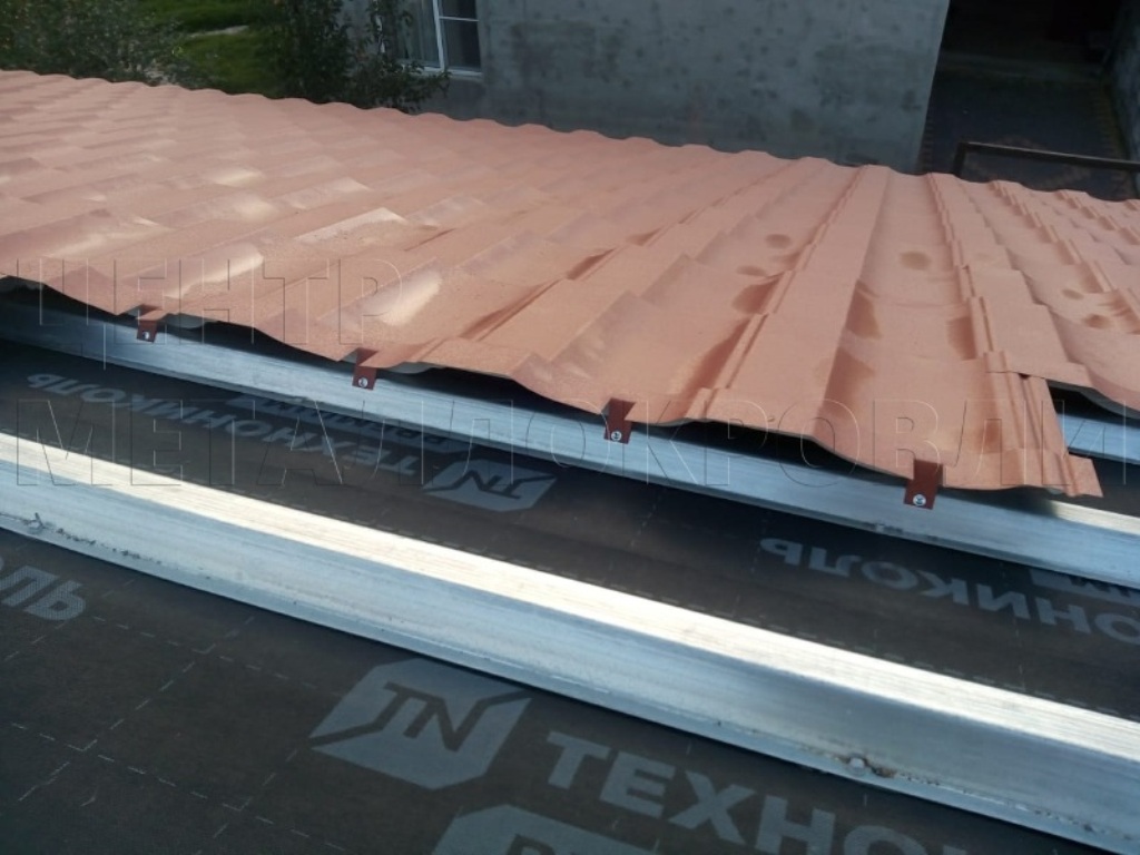 Металлочерепица Геркулес 8004 терракотовый Стальной Бархат от Центра Металлокровли в Сыктывкаре