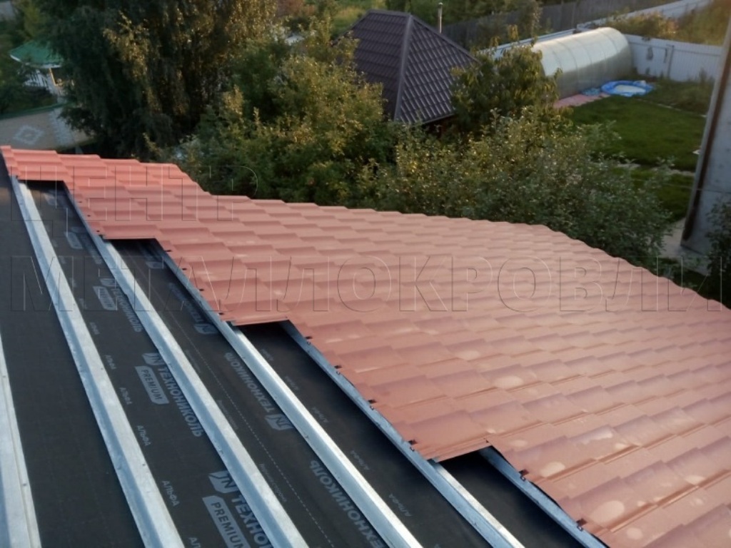 Металлочерепица Геркулес 8004 терракотовый Стальной Бархат от Центра Металлокровли в Сыктывкаре