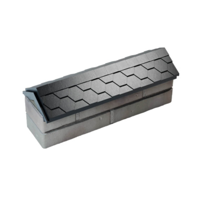 Парапет ZKING EVEREST 180х510х75мм Черный с посадкой на 0.5 кирпича (130мм) 3