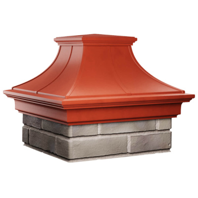 Колпак на столб забора MONBLAN PREMIUM Красный 1,5х1,5 кирпича 2